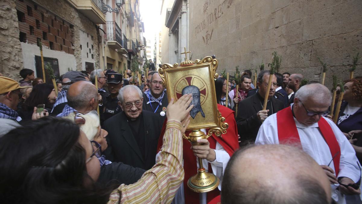 La última romería celebrada de la Santa Faz, en 2019