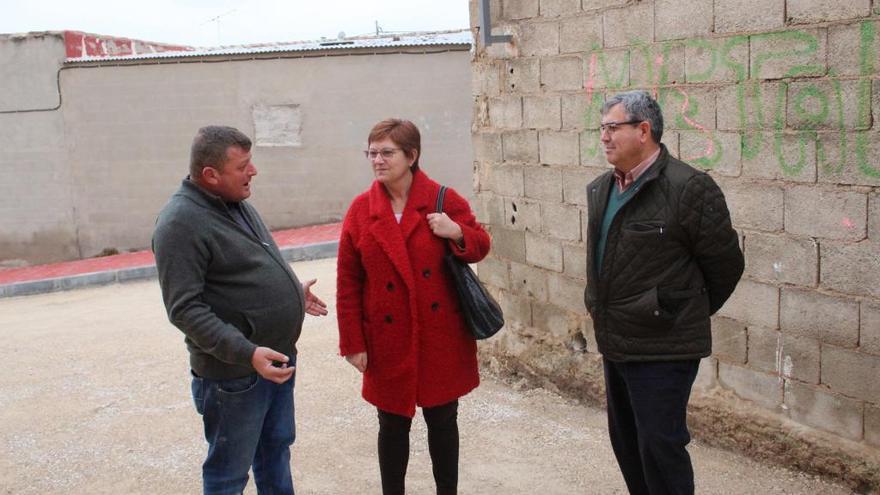 Recta final de las obras de una calle del 4º Distrito en Jumilla