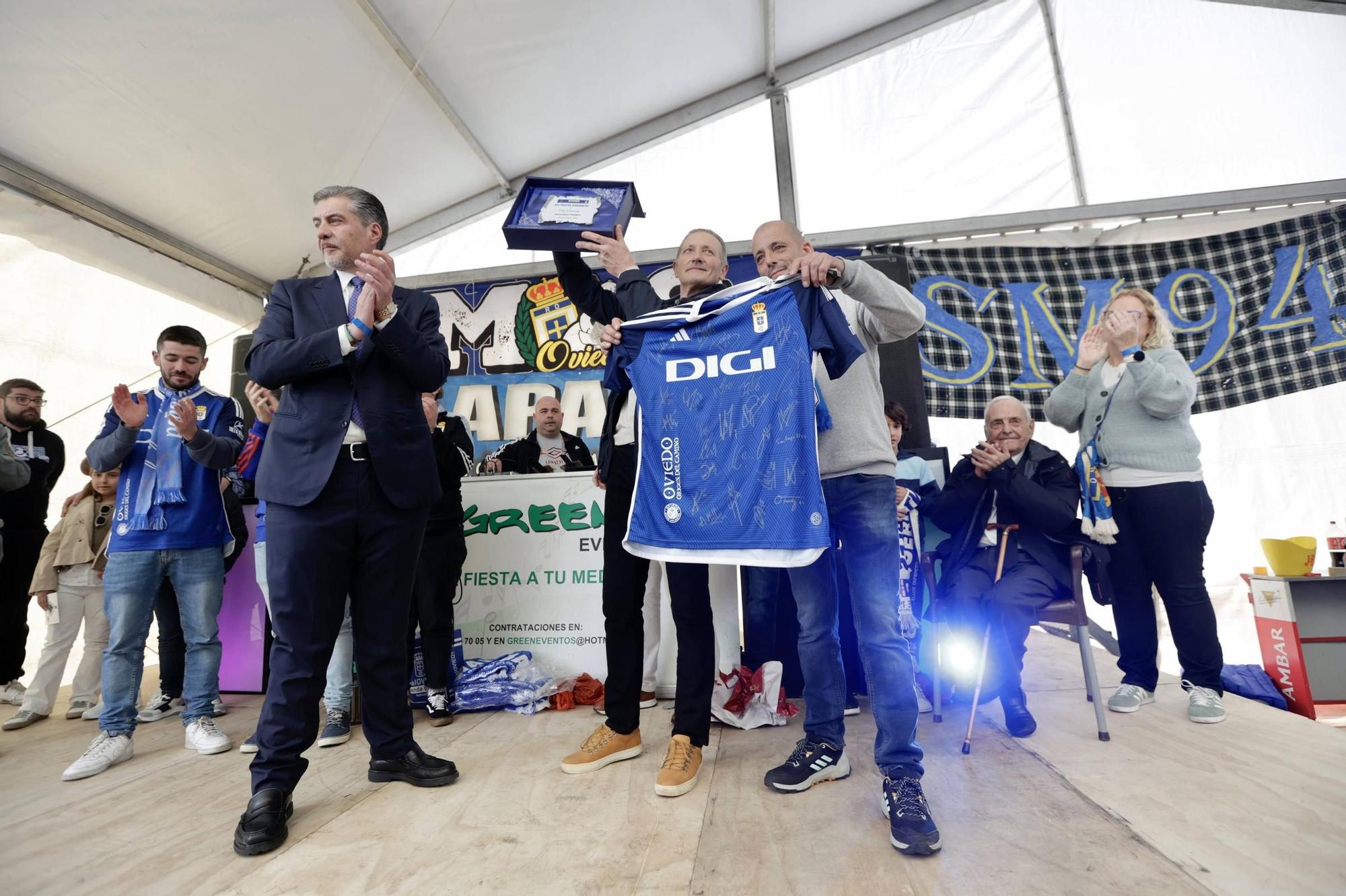 En imágenes: así fue el 98º aniversario del Real Oviedo en la previa del Tartiere