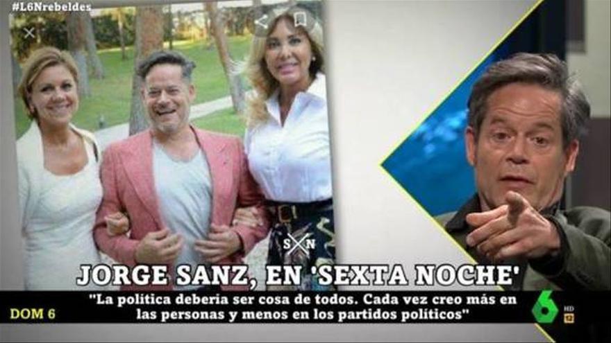 Jorge Sanz y su divertido comentario tras recordar su foto con Cospedal: &quot;Le hundió la carrera&quot;