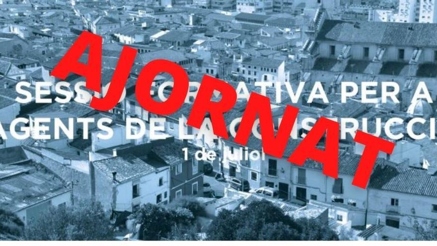 Un positiu per covid obliga Xàtiva a ajornar una jornada tècnica sobre el pla de protecció del centre històric