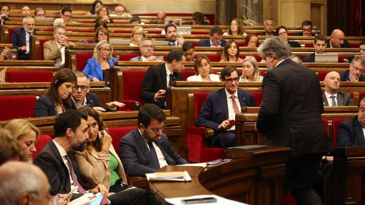 Debate de política en el Parlament.