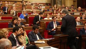 Debate de política en el Parlament.