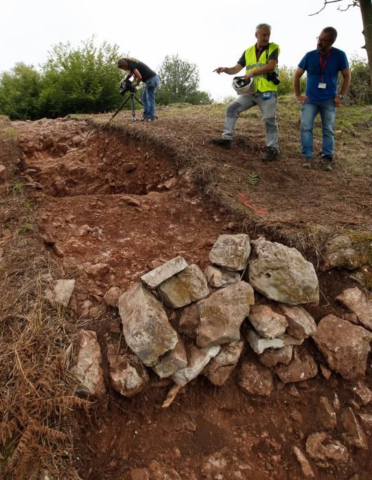 Excavación en el castro de Boinas