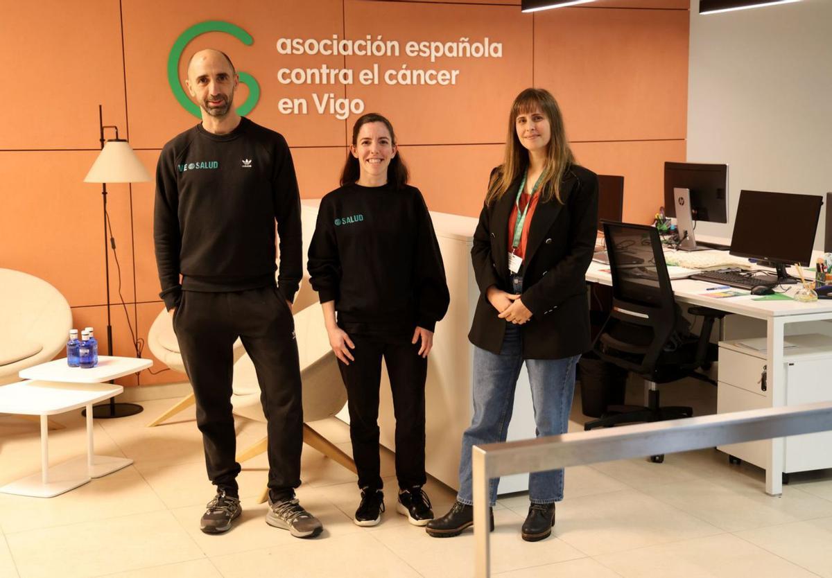 Desde la izq., Jorge Torres, Diana Vidal y Carmen García.