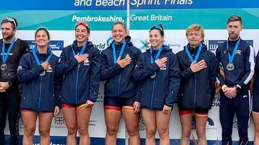 Un oro y dos platas para el Real Club Mediterráneo en el Mundial de remo de mar