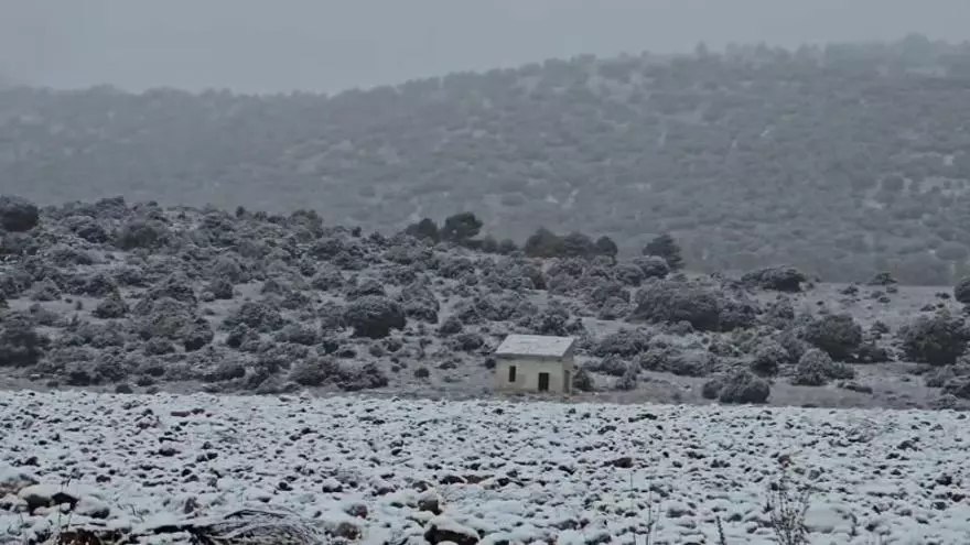 Nieve en la Región de Murcia este miércoles 3 de diciembre