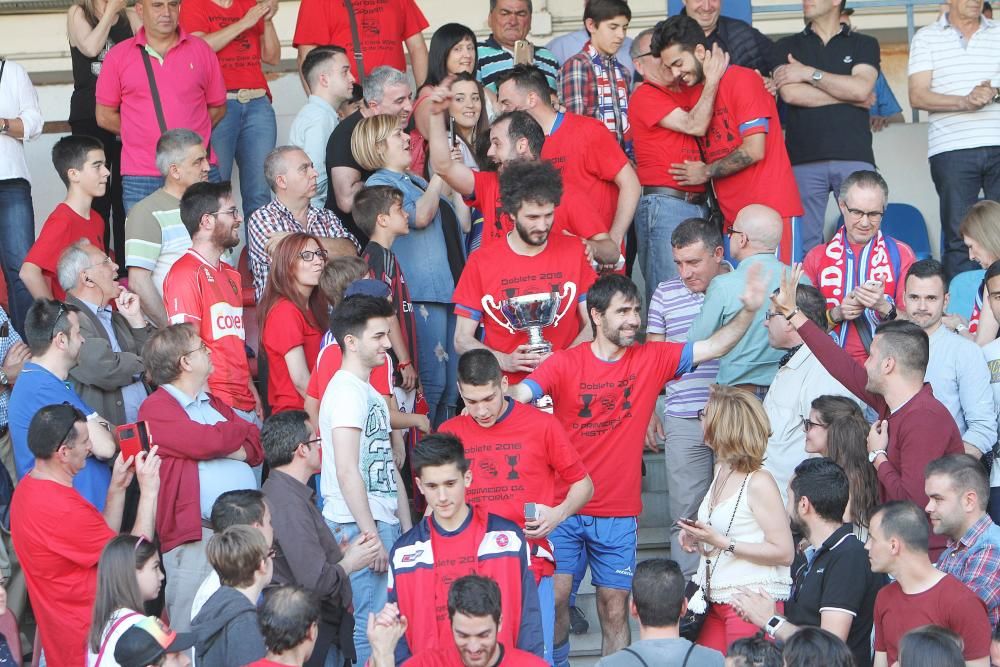 Un gol del delantero Adrián le dio el título copero a los unionistas ante más de mil aficionados en O Couto