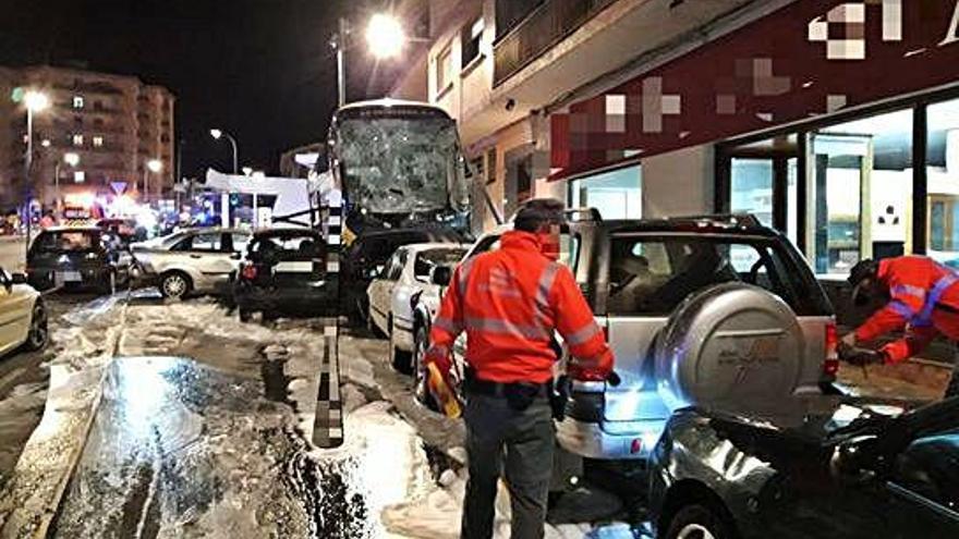 El carrer on es va produir l&#039;accident, divendres al vespre.