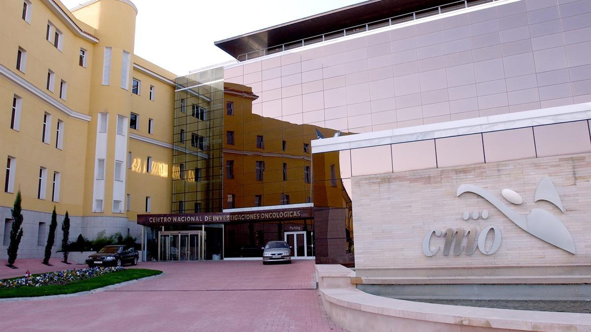 Entrada al Centro Nacional de Investigaciones Centíficas (CNIO) en Madrid.