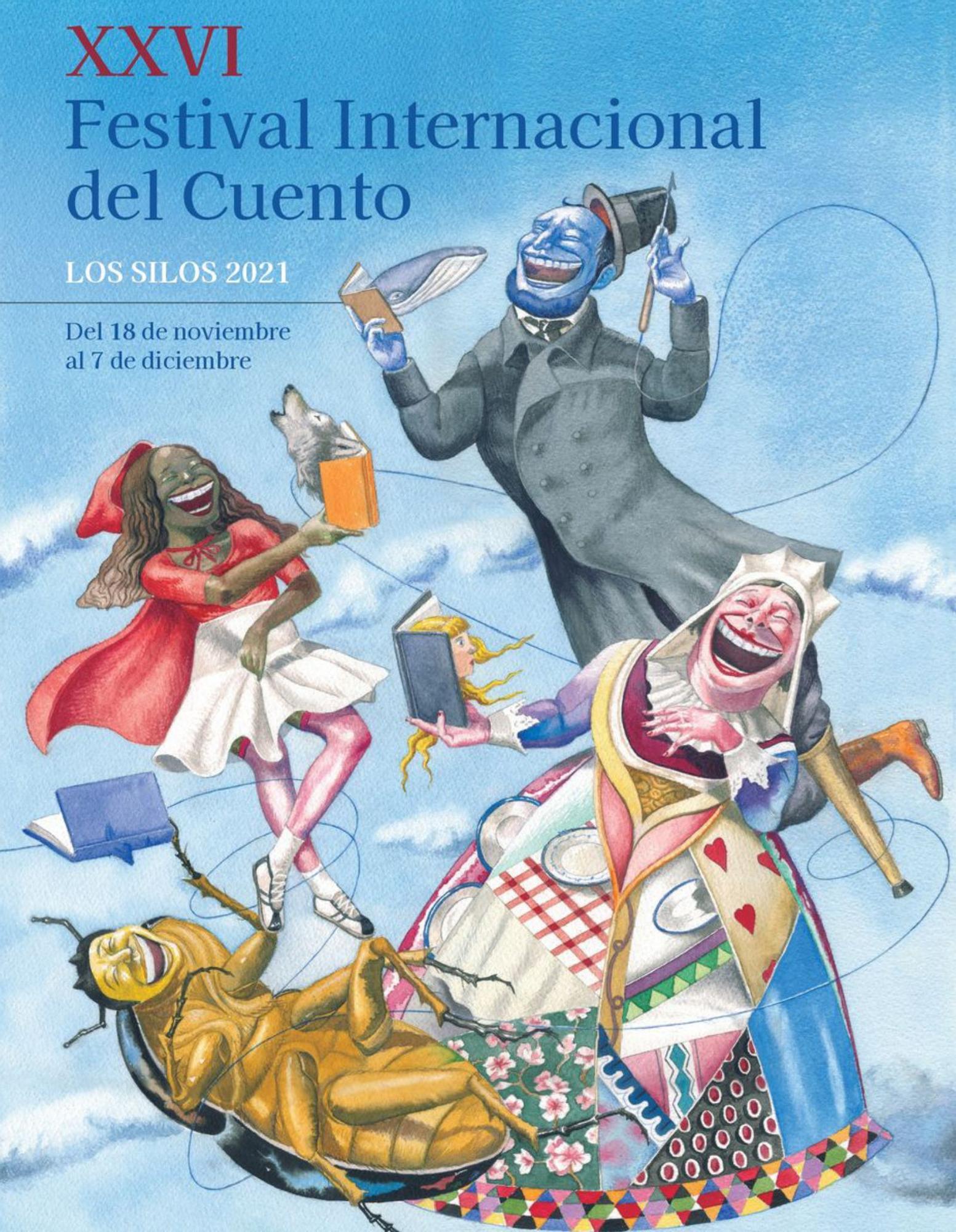 El cartel del certamen literario de Los Silos.