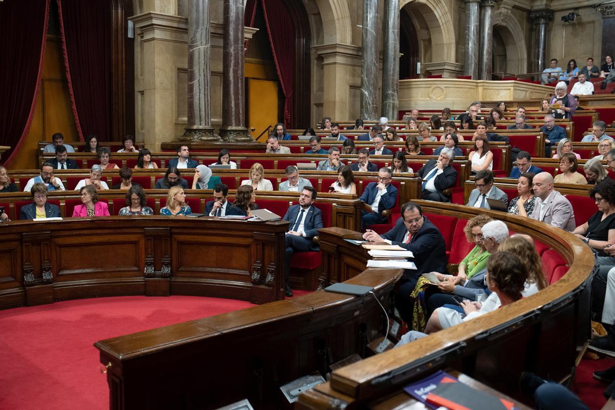 Sesión del Parlament de Catalunya