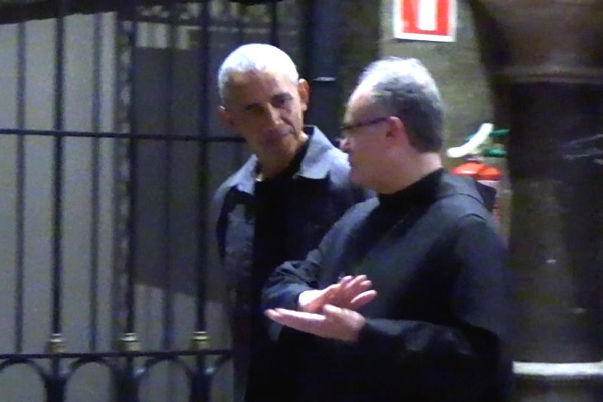 Los Obama y los Spielberg visitan el monasterio de Montserrat