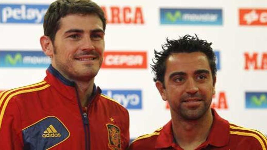 Casillas y Xavi, en una imagen de archivo.