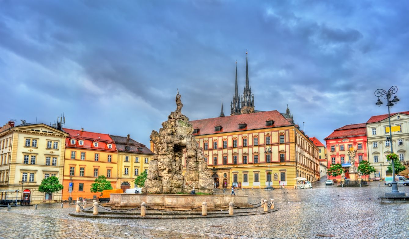 Fuente de Parnas, en la plaza Zelný trh (Brno).