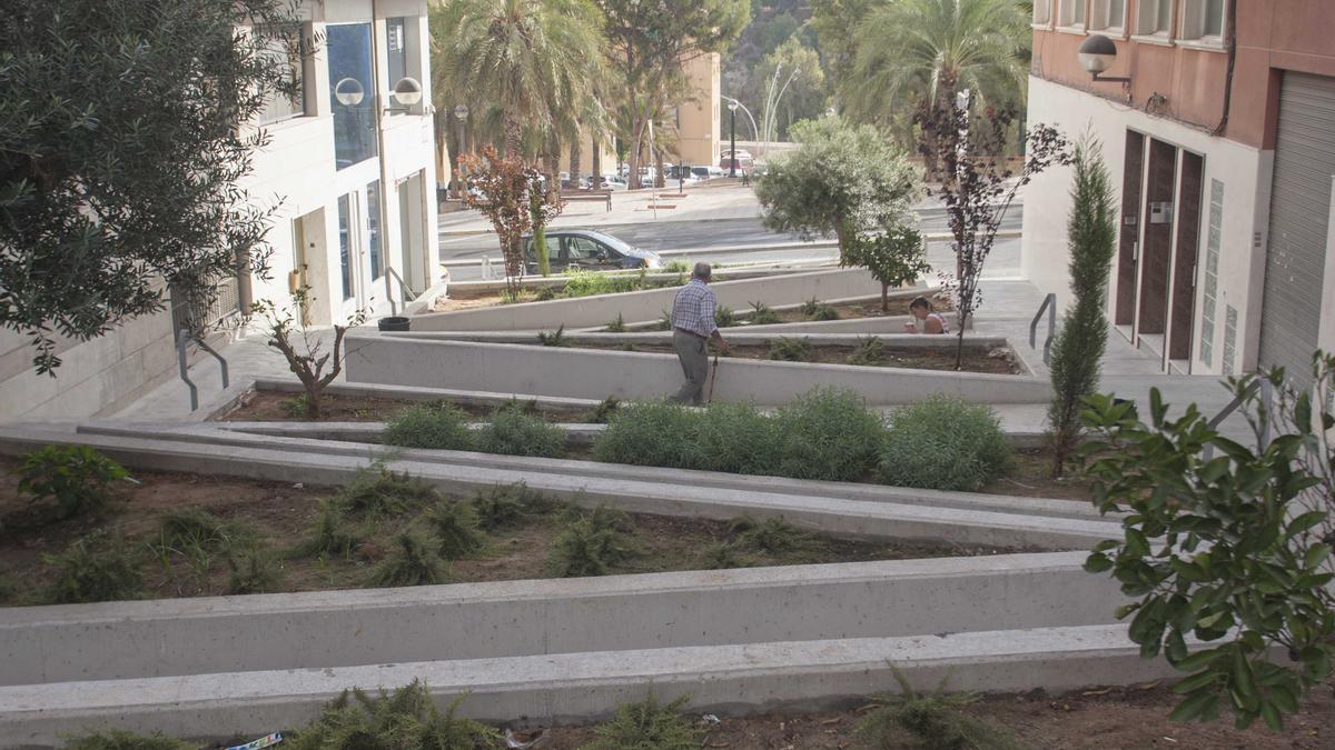 Las calles del barrio de Porfirio Pascual, en Elche