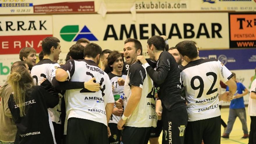 Un tiempo muerto del Amenabar Zarautz de esta temporada.