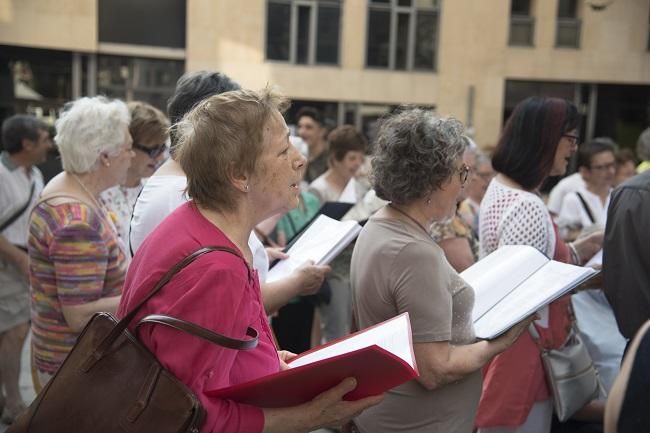 Arribada de la Flama del Canigó a Manresa