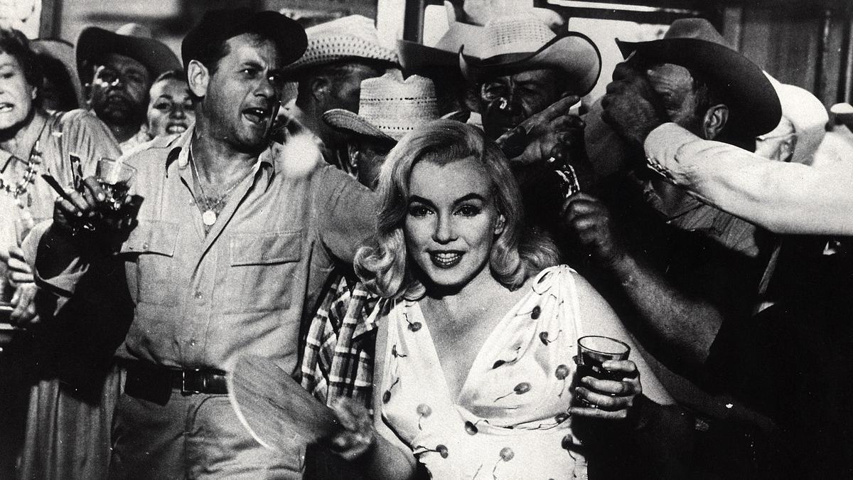 Marilyn Monroe, durante el rodaje de 'Vidas rebeldes'.