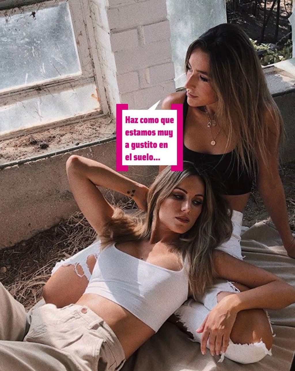 Edurne y Belén Aguilera en el videoclip de 'Jaque al Rey'
