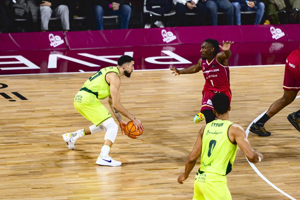 Partido de la novena jornada de la Liga Endesa entre Lleida y Unicaja