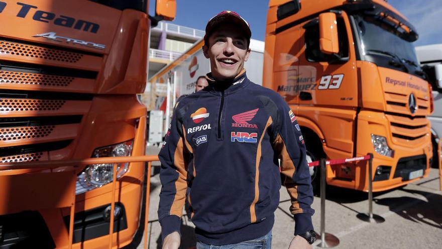 Márquez, esta mañana en el Circuit