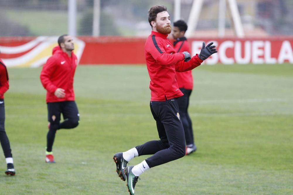 Entrenamiento del Sporting de Gijón