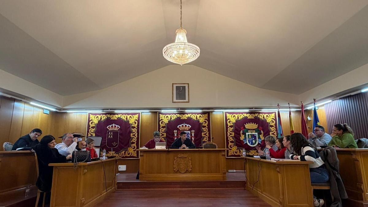Pleno del Ayuntamiento de Alguazas en el que se aprobó el Presupuesto Municipal para 2026.