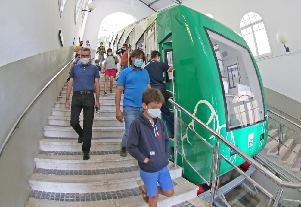 El funicular de la Santa Cova torna a funcionar