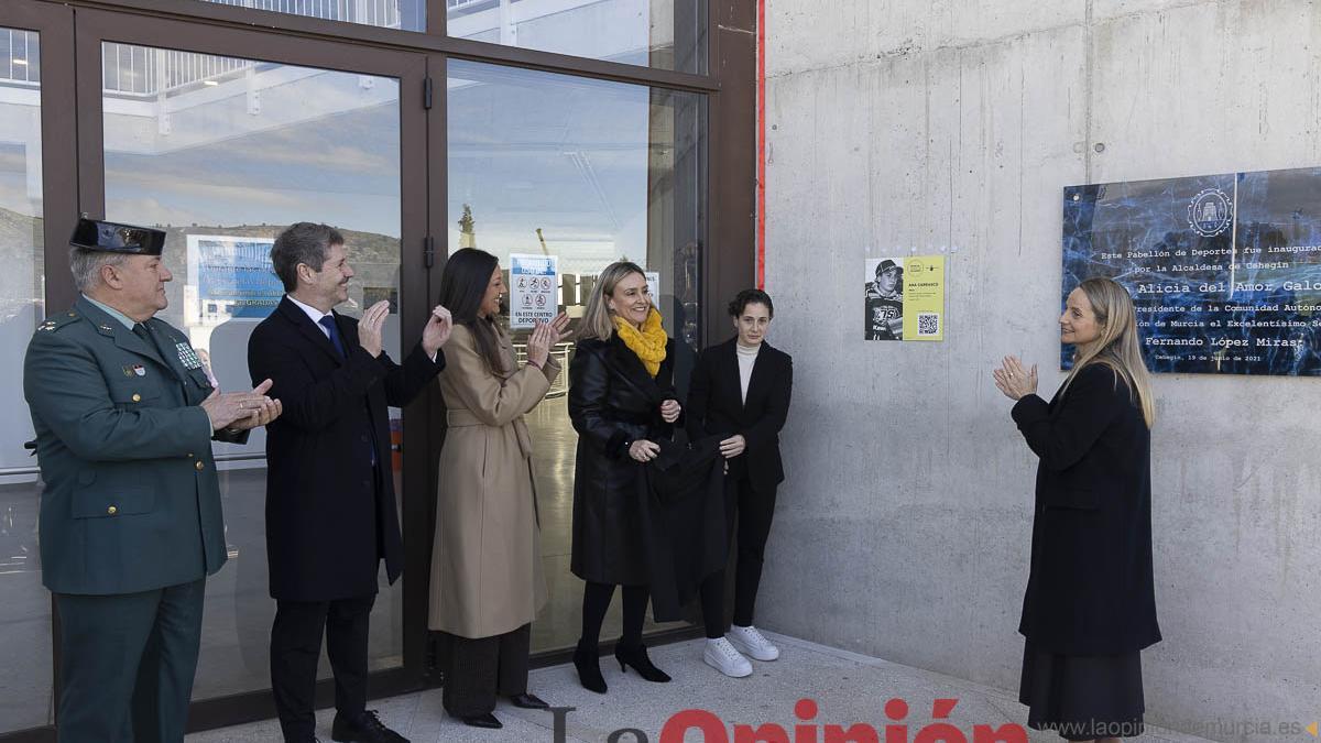Así se ha vivido en Cehegín el homenaje a la piloto Ana Carrasco