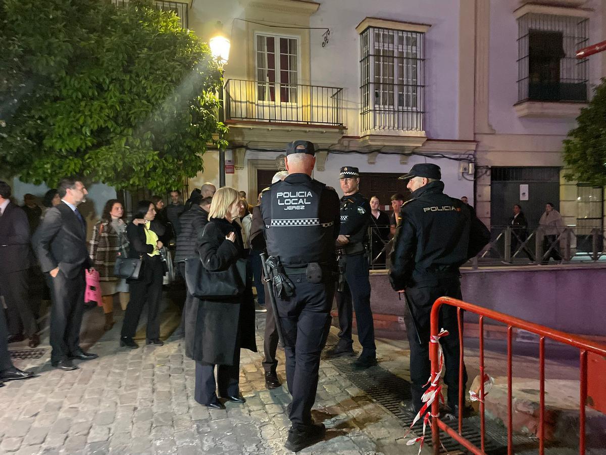 María José García Pelayo, a su llegada a las inmediaciones del párking del Arenal.