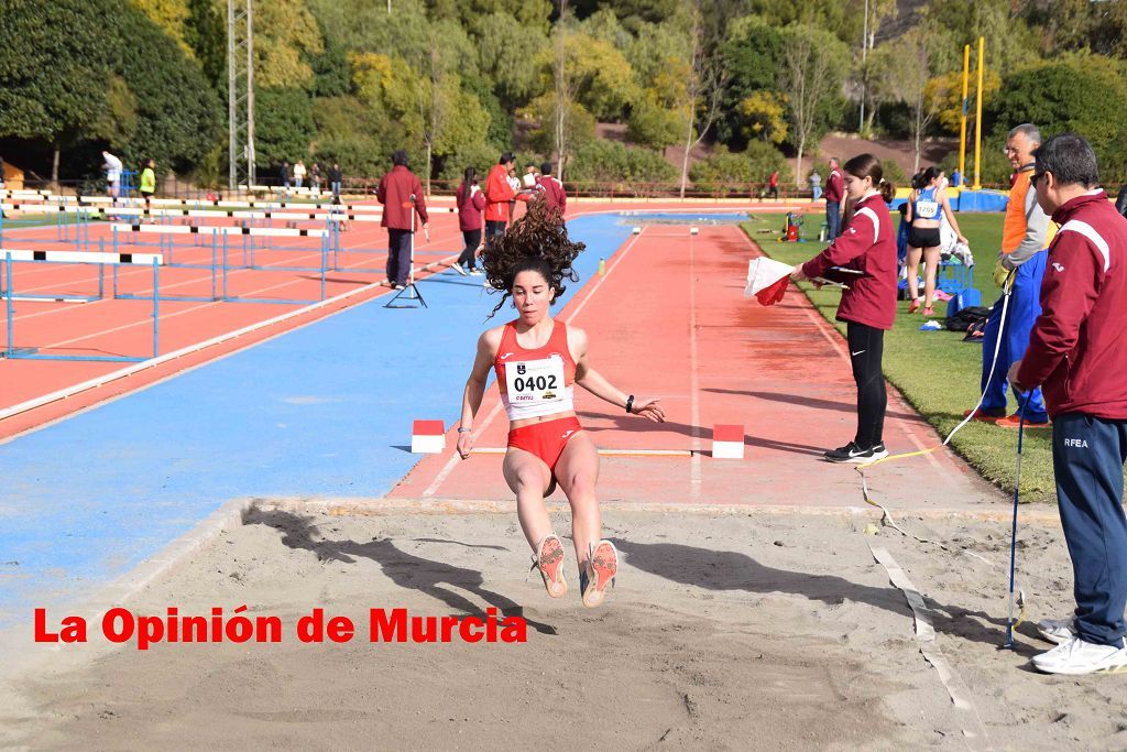 Regional absoluto y sub-23 de atletismo en Lorca (I)