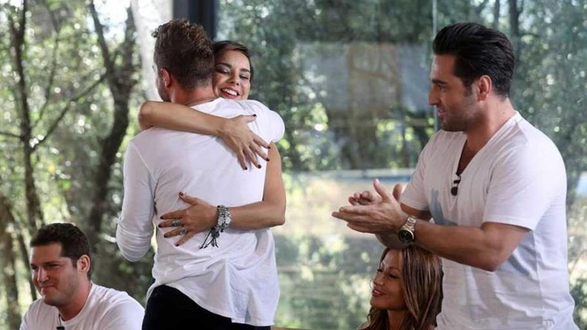 Bisbal y Chenoa, en las primeras del rodaje de 'OT: El reencuentro'.