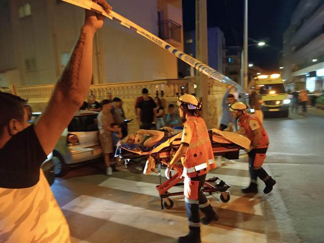 Derrumbe de un edificio en Playa de Palma