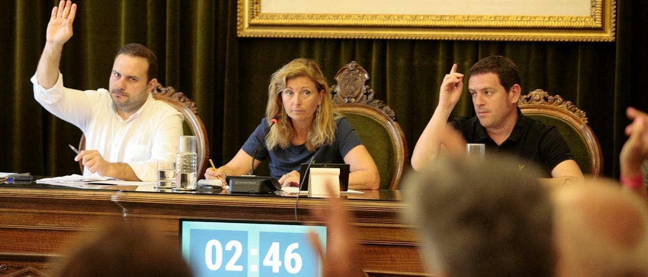 La alcaldesa de Castelló, Amparo Marco, ha presidido el pleno de este jueves.