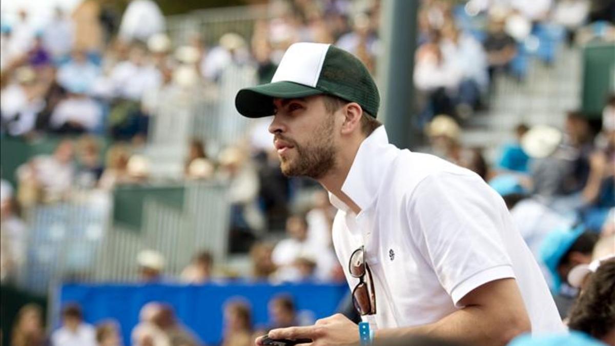 Gerard Piqué es un gran aficionado al tenis y ya ha estado esta semana en el O2 de Londres