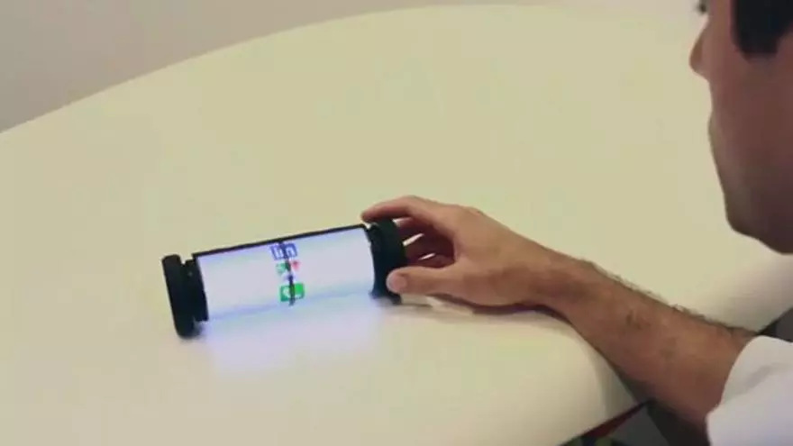 MagicScroll es un proyecto para hacer una tablet flexible y cilíndrica