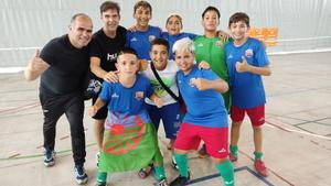 Los campeones de La Mina, el sábado en Tortosa.