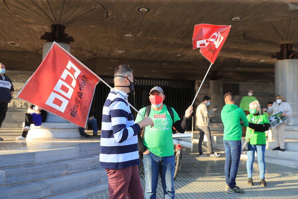 Protesta de la Marea Verde en Cartagena