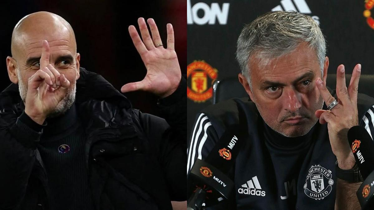 Los polémicos gestos de Guardiola y Mourinho