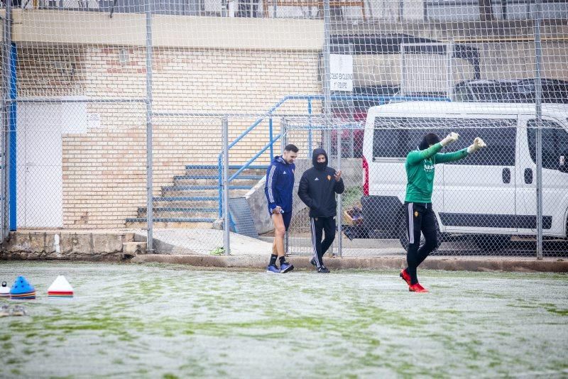 Entrenamiento del 13 de enero del Real Zaragoza