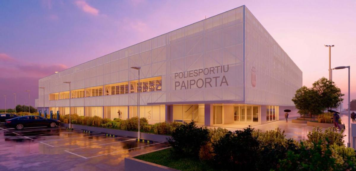 Recreación virtual del pabellón.