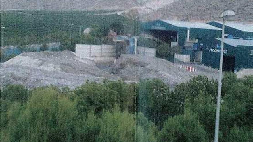 Una fotografía de la «montaña» con este desecho.