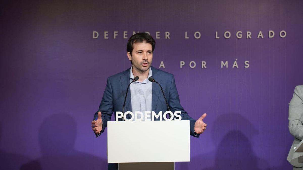 Javier Sánchez Serna, coportavoz de Podemos .