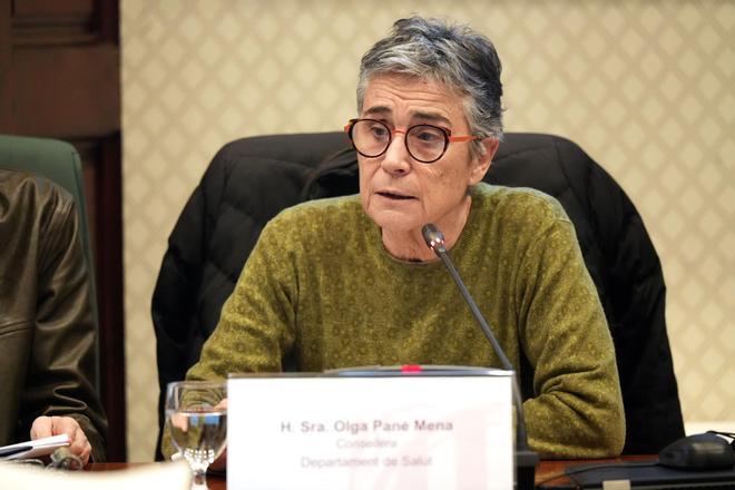 La consellera Olga Pané, este martes en la comisión de salud del Parlament.