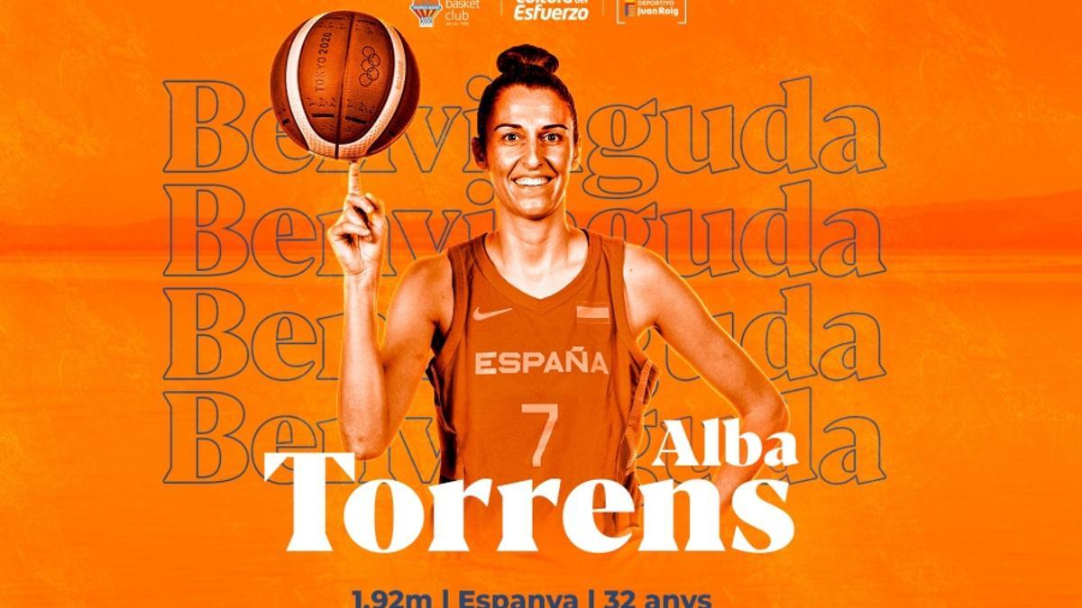 Alba Torrens, fichaje estrella del Valencia Basket para la próxima temporada 22/23