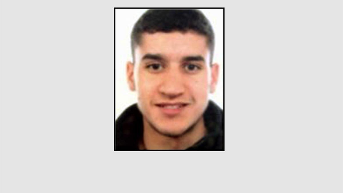 Younes Abouyaaqqub, uno de los sospechosos del atentado de Barcelona.