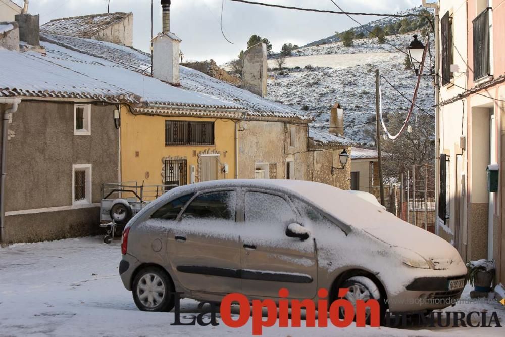 La nieve llega a las pedanías de la comarca del No