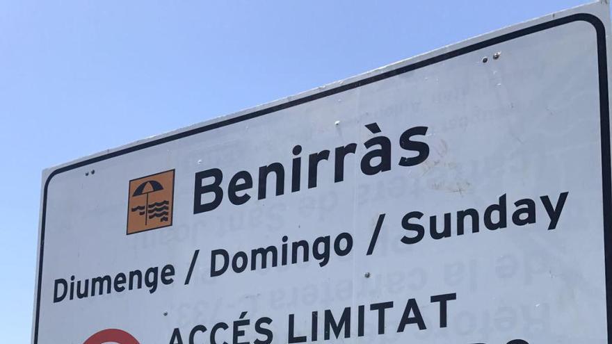 Nueva señalización de Benirràs.