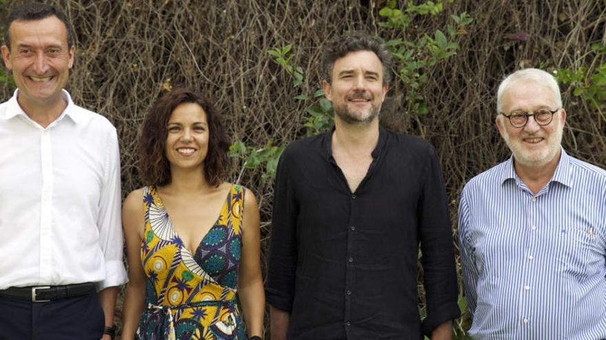 Carlos González, Diana Palazón, Esteban Crespo y Luis Boyer, esta mañana